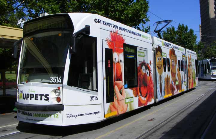 Yarra Trams Siemens Combino Muppets tram 3514